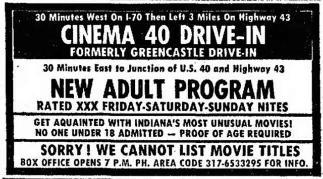 Cinema 40 Drive-In - Old Articles And Ads From Ron Gross